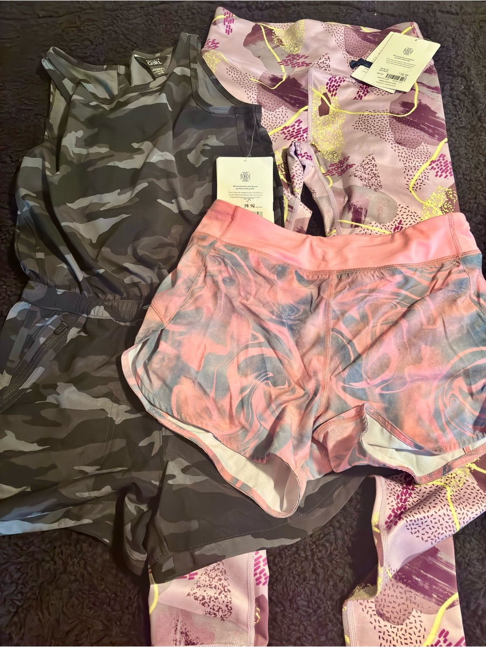 Athleta girl bundle NWT leggings / NWT romper/  great condition shorts